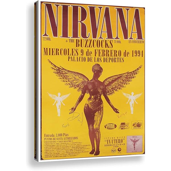 NIRVANA [NEVERMIND ROCKIN 1992]ツアーポスター 産地直送 - nexflex